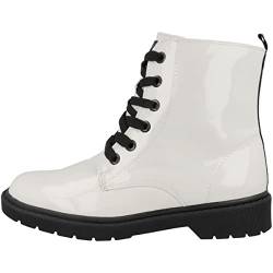 s.Oliver 5-5-45211-39 Stiefelette, OFFWHT PATENT, 37 EU von s.Oliver