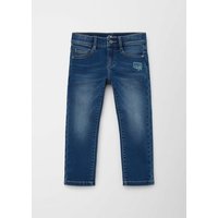 s.Oliver 5-Pocket-Jeans Jeans Brad / Slim Fit / Mid Rise / Slim Leg Stickerei, Waschung von s.Oliver
