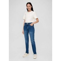 s.Oliver 5-Pocket-Jeans Jeans Karolin / Regular Fit / Mid Rise / Straight Leg Waschung, Label-Patch von s.Oliver