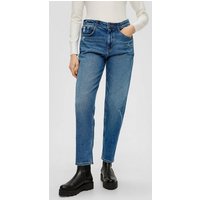 s.Oliver 7/8-Jeans Ankle-Jeans / Regular Fit / High Rise / Tapered Leg Label-Patch, Waschung, Nieten von s.Oliver