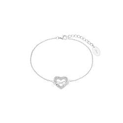 s.Oliver Armband 925 Sterling Silber Damen Armschmuck, mit Zirkonia synth., 17+3 cm, Silber, Infinity/Love, Kommt in Schmuck Geschenk Box, 2032844 von s.Oliver