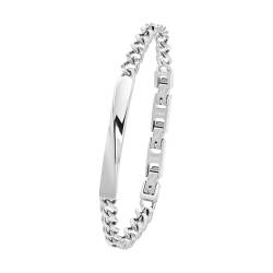 s.Oliver Armband Edelstahl Damen Armschmuck, 17+1,5+1,5 cm, Silber, Kommt in Schmuck Geschenk Box, 2035519 von s.Oliver