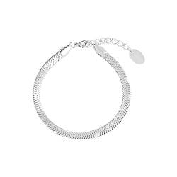 s.Oliver Armband Edelstahl Damen Armschmuck, 17+3 cm, Silber, Kommt in Schmuck Geschenk Box, 2036833 von s.Oliver