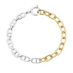 s.Oliver Armband Edelstahl Damen Armschmuck, 20,5 cm, Bicolor, Kommt in Schmuck Geschenk Box, 2031461 von s.Oliver