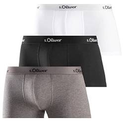 s.Oliver - Basic - Hip-Short / Pant - 3er Pack (XL Grau / Schwarz / Weiß) von s.Oliver