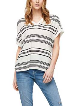 s.Oliver Damen 120.10.103.12.130.2061472 T-Shirt, Cream Stripes, 38 von s.Oliver