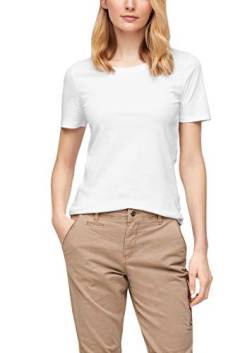 s.Oliver Damen 120.11.899.12.130.2060837 T-Shirt, White, 46 von s.Oliver