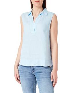 s.Oliver Damen 2131840 Bluse Ärmellos, Blau 5081, 46 EU von s.Oliver