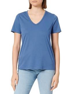 s.Oliver Damen 2136779 T-Shirt kurzarm, Blau, 38 von s.Oliver