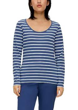 s.Oliver Damen 2138263 T-Shirt langarm, blau57G2, 32 von s.Oliver