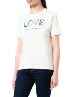 s.Oliver Damen 2145527 T-Shirt mit Pailletten, 02D1, 48 von s.Oliver