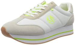 s.Oliver Damen 5-5-23612-34 Sneaker, Weiß (White/Yellow 166) von s.Oliver