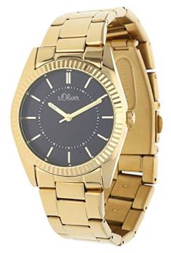 s.Oliver Damen-Armbanduhr Analog Quarz IP Gold SO-15139-MQR von s.Oliver