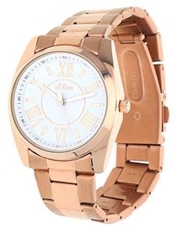 s.Oliver Damen-Armbanduhr Analog Quarz IP Rosé SO-15118-MQR von s.Oliver