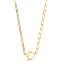 s.Oliver Damen Kette "2028512", 925er Silber, gold von s.Oliver