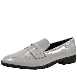 s.Oliver Damen Loafer ohne Absatz Lack Spitz Braun (Taupe Patent), 37 von s.Oliver