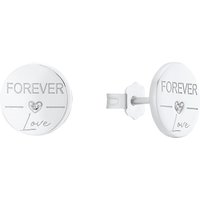 s.Oliver Damen Ohrstecker "Forever Love 2031411", 925er Silber, silber von s.Oliver