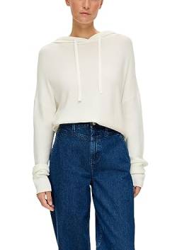 s.Oliver Damen Pullover mit Kapuze White 38 von s.Oliver