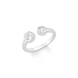 s.Oliver Damen-Ring 5 mm 925 Silber rhodiniert Zirkonia weiß Gr. 54 (17.2) - 566841 von s.Oliver