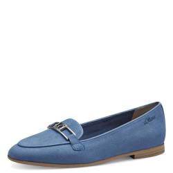 s.Oliver Damen Slipper Elegant Leicht, Blau (Blue), 41 von s.Oliver