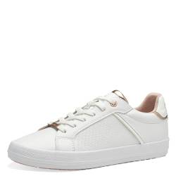 s.Oliver Damen Sneaker flach Leicht Bequem, Weiß (White), 39 von s.Oliver