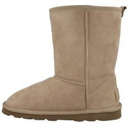 s.Oliver Damen Winterstiefel ohne Absatz aus Wildleder Gefüttert Beige (Sand), 40 von s.Oliver