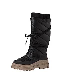 s.Oliver Damen Winterstiefel ohne Absatz mit Schnürung Gefüttert Schwarz (Black), 39 von s.Oliver