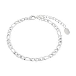 s.Oliver Fußkette Edelstahl Damen Sommerschmuck, 22+5 cm, Silber, Kommt in Schmuck Geschenk Box, 2035810 von s.Oliver