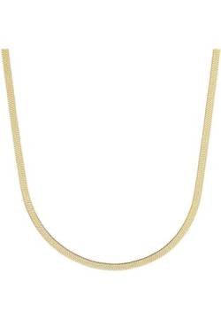 s.Oliver Halskette Edelstahl Damen Halsschmuck, 42+3 cm, Gold, Kommt in Schmuck Geschenk Box, 2037988 von s.Oliver