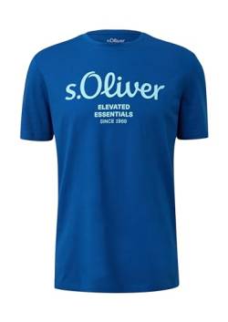 s.Oliver Herren 2139909 T-Shirt, blau 56D1, L von s.Oliver