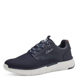 s.Oliver Herren Sneaker flach mit dicker Sohle Sportlich, Blau (Navy), 42 von s.Oliver