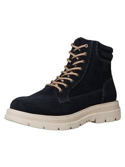 s.Oliver Herren Stiefeletten zum Schnüren aus Wildleder Winter Blau (Navy), 41 von s.Oliver