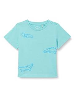 s.Oliver Junior Baby Boys 2130723 T-Shirt, Kurzarm, türkis 6431, 74 von s.Oliver