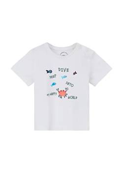 s.Oliver Junior Baby Boys 2130760 T-Shirt, Kurzarm, weiß 0100, 80 von s.Oliver
