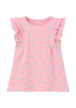 s.Oliver Junior Baby Girls 2130641 Kleid mit Allover Print, rosa 43A1, 74 von s.Oliver