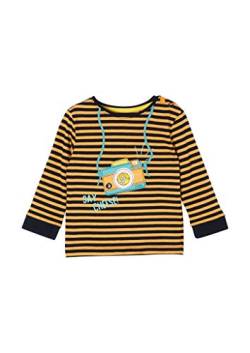 s.Oliver Junior Baby-Jungen 405.10.104.12.130.2062419 T-Shirt, orange Stripes, 74 von s.Oliver