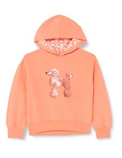 s.Oliver Junior Girl's 2127384 Sweatshirt mit Kapuze, ORANGE, 116/122 von s.Oliver