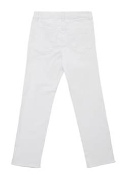 s.Oliver Junior Girl's Colored Denim, Straight Leg Croped, White, 146/SLIM von s.Oliver