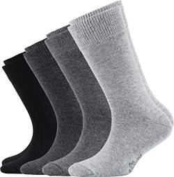 s.Oliver Kinder-Socken 4 Paar grau/schwarz Größe 35-38 von s.Oliver