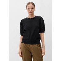 s.Oliver Kurzarmshirt Sweatshirt mit halblangem Arm Raffung von s.Oliver