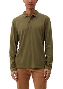 s.Oliver Men's 2121031 Polo-Shirt Langarm, Olivgrün, S von s.Oliver