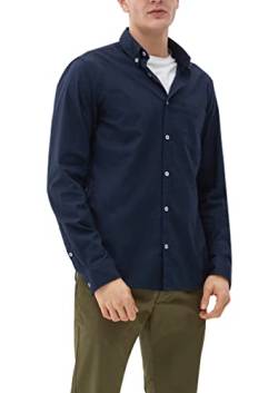 s.Oliver Men's 2127453 Hemd Langarm, Blue, L von s.Oliver