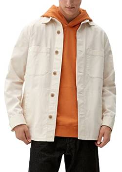 s.Oliver Men's 2128500 Overshirt Jacke, White, L von s.Oliver