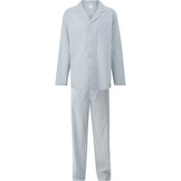 s.Oliver Pyjama, Reverskragen, Knopfleiste, für Herren, blau, 60/62 von s.Oliver