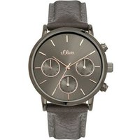 s.Oliver Quarzuhr, s.Oliver Damen Analog Quarz Uhr mit Leder Armband SO-4202-LM von s.Oliver