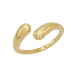 s.Oliver Ring Edelstahl Damen Ringe, Gold, Kommt in Schmuck Geschenk Box, 2035767 von s.Oliver