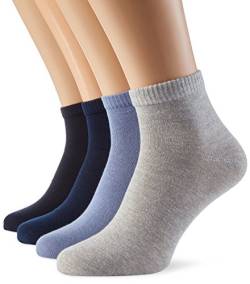 s.Oliver Socks Herren Sneakersocken s21007 - (4er Pack), Gr. 39/42, Blau (stone mix 76) von s.Oliver