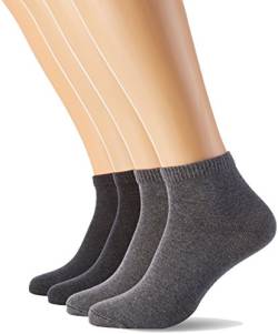 s.Oliver Socks Herren Unisex Classic Quarter 4p Socken, Grau (Grey 10), (Herstellergröße: 39/42) von s.Oliver