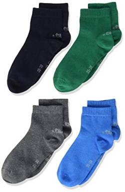 s.Oliver Socks Jungen S21010 Socken, Türkis (Blue Aster 6295), 23-26 (Herstellergröße: 23/26) (9er Pack) von s.Oliver
