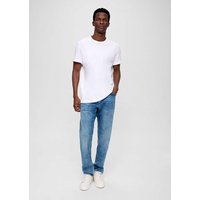 s.Oliver Stoffhose Jeans Mauro / Regular Fit / High Rise / Tapered Leg Label-Patch, Waschung von s.Oliver